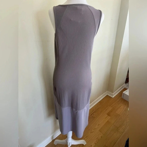 NWOT Athleta Ribbed Midi Dress Lilac Size S Mermaid Active Easter Spring Travel‎ - Picture 4 of 9